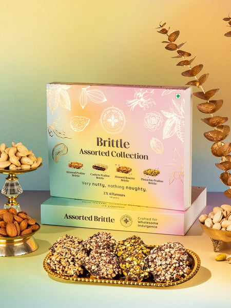 Cacao Springs Assorted Flavour Roca 15pcs and Assorted Brittle Collection 8pc