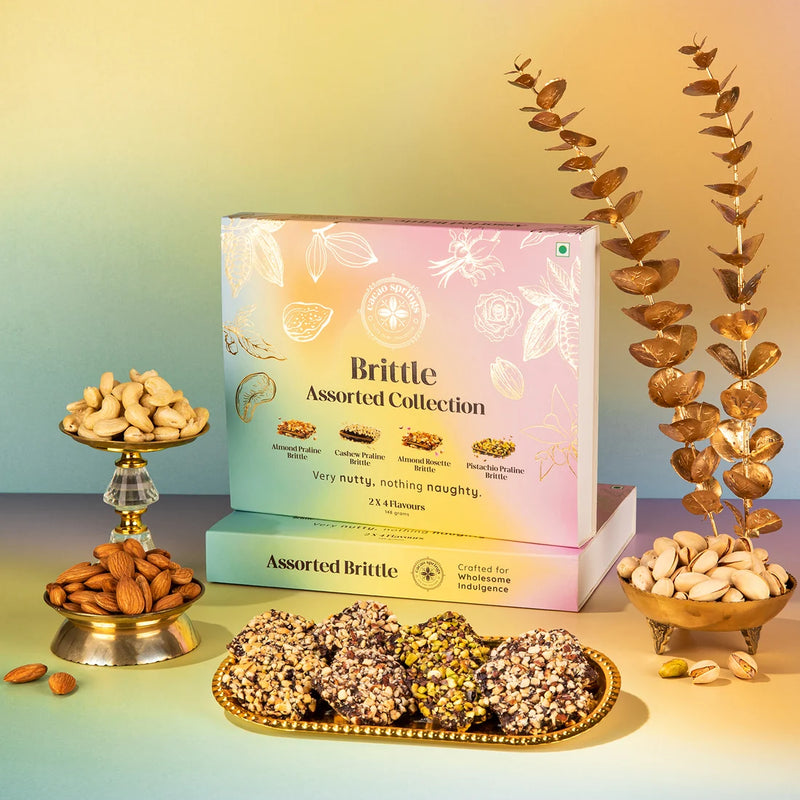 Cacao Springs Assorted Flavour Roca 15pcs and Assorted Brittle Collection 8pc