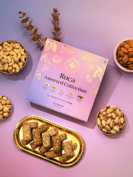 Cacao Springs Assorted Flavour Roca 15pcs and Assorted Brittle Collection 8pc