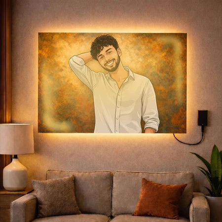 Personalized LED Acrylic Wall Cartoon Frame