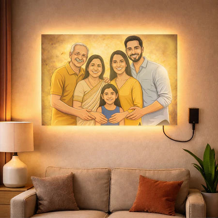 Personalized LED Acrylic Wall Cartoon Frame