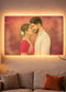 Personalized LED Acrylic Wall Couple Cartoon Frame