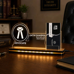 Personalized Advocate LED Visiting Card Holder