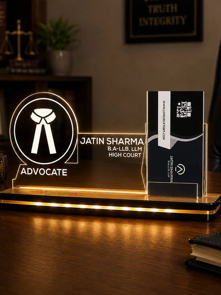 Personalized Advocate LED Visiting Card Holder