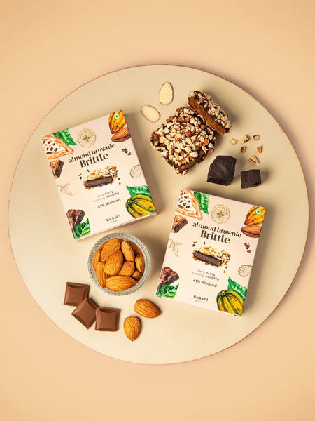 Cacao Springs Almond Brownie Brittle 6 pc