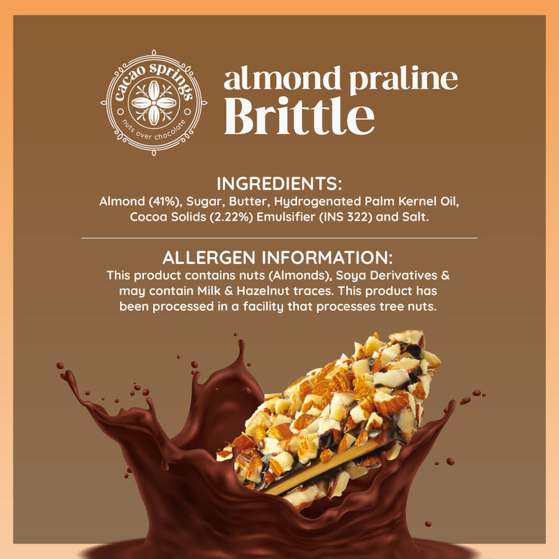 Cacao Springs Almond Praline Brittle 3pc