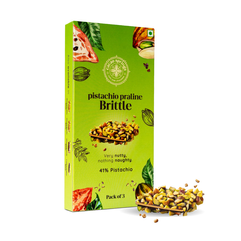 Cacao Springs Pistachio Praline Brittle 6 pc