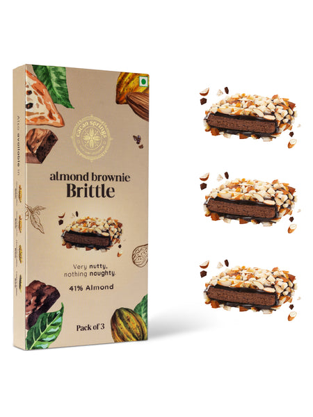 Cacao Springs Almond Brownie Brittle 3pc