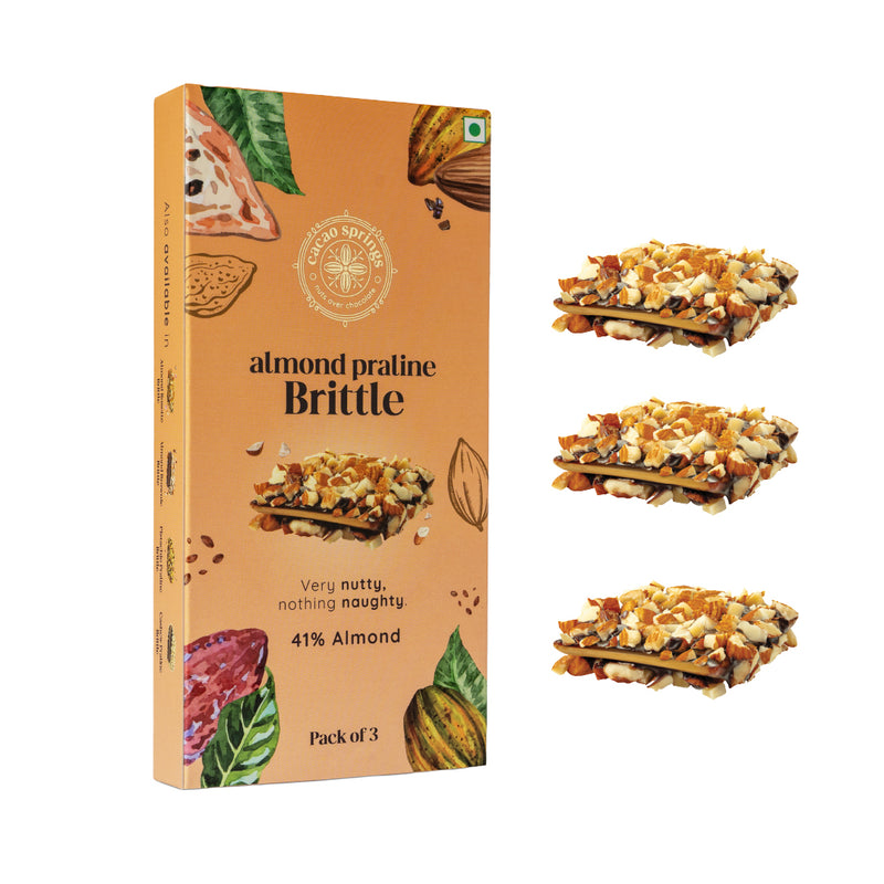 Cacao Springs Almond Praline Brittle 3pc