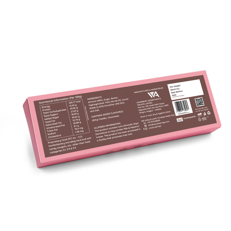 Cacao Springs Rose Almond Roca 60gm(5pcs)