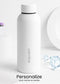 Custom White Matte Stainless Steel Water Bottle