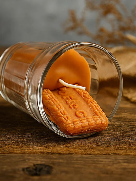 Biscuit-Style Aromatic Glass Candle