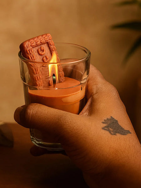 Biscuit-Style Aromatic Glass Candle