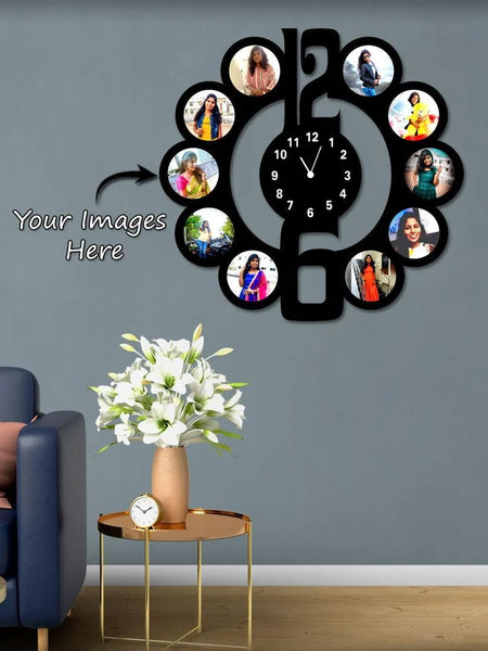 Buy Wooden Photo Wall Clock