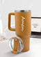 Personalized Stainless Steel Tumbler With Straw