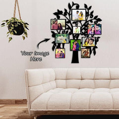 Personalized Wooden Photo Family Tree