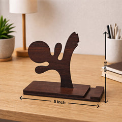 Wooden Mobile Phone Holder & Desk Organizer Stand