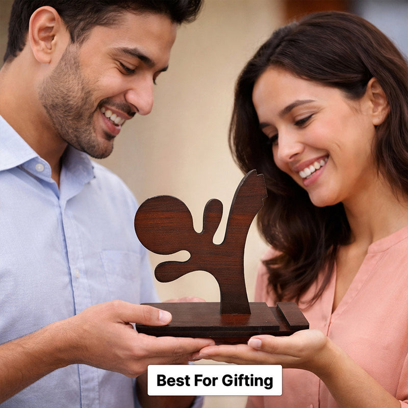 Wooden Mobile Phone Holder & Desk Organizer Stand