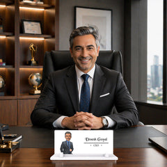 Personalized Acrylic CEO Desk Name Plate