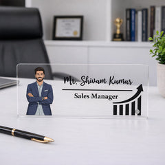 Personalized Acrylic Office Name Plate