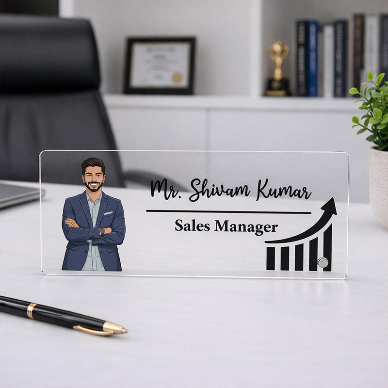Personalized Acrylic Office Name Plate