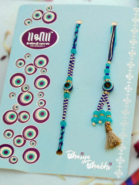 Couple & Evil Eye Rakhi for Raksha Bandhan