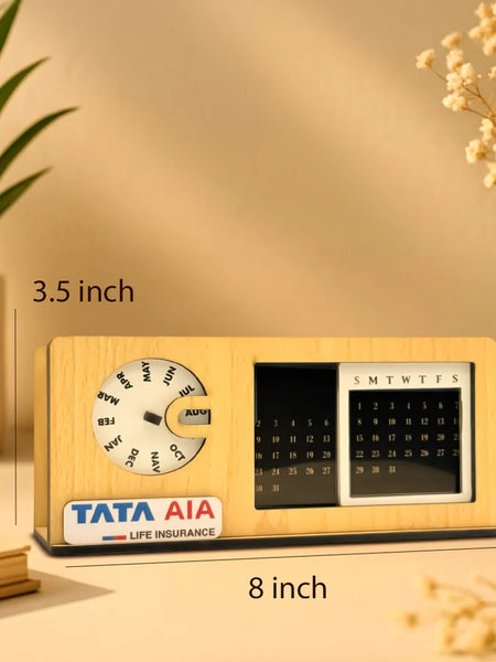 Custom Wooden Desk Calendar
