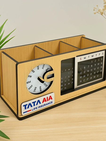 Custom Wooden Desk Calendar