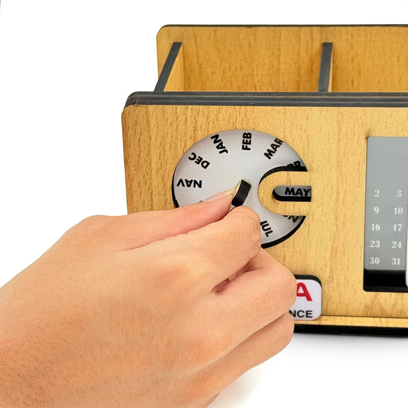 Custom Wooden Desk Calendar