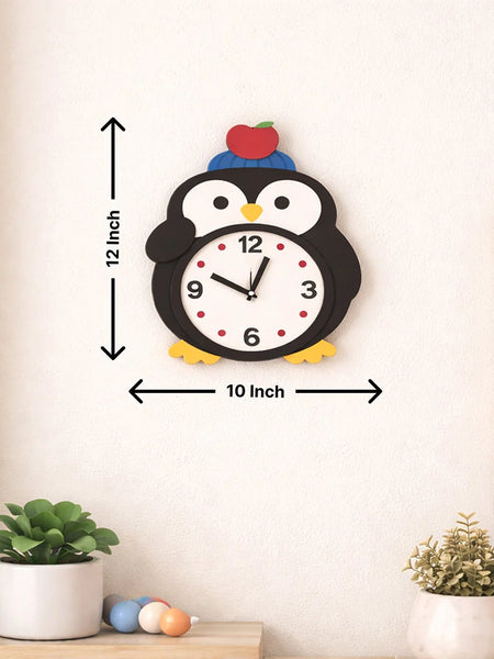 Cute Penguin Kids Wall Clock 12