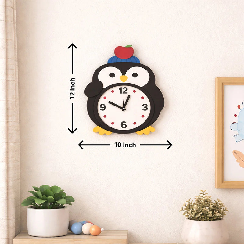 Cute Penguin Kids Wall Clock 12
