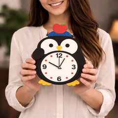 Cute Penguin Kids Wall Clock 12