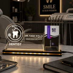 Personalized Dentist LED Visiting Card Holder