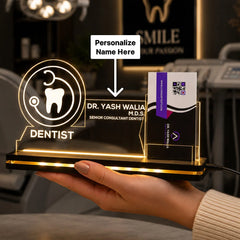Personalized Dentist LED Visiting Card Holder