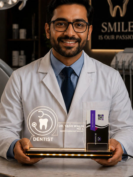 Personalized Dentist LED Visiting Card Holder