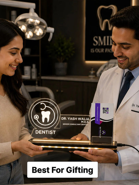 Personalized Dentist LED Visiting Card Holder