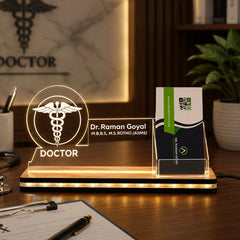 Personalized Doctor LED Visiting Card Holder