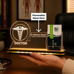 Personalized Doctor LED Visiting Card Holder