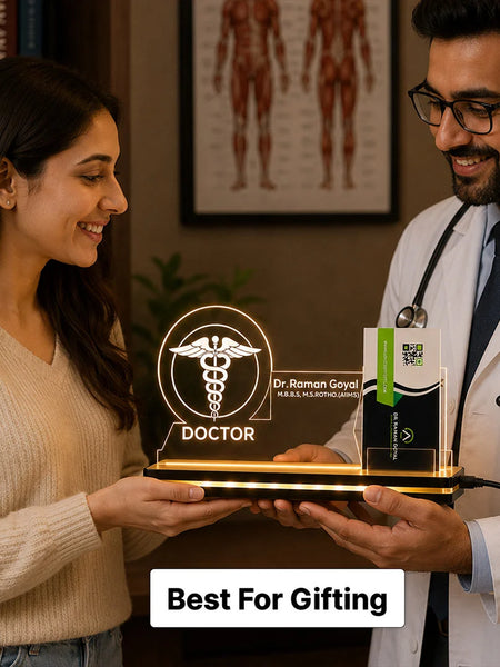 Personalized Doctor LED Visiting Card Holder