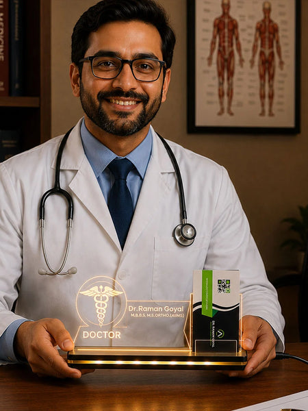 Personalized Doctor LED Visiting Card Holder