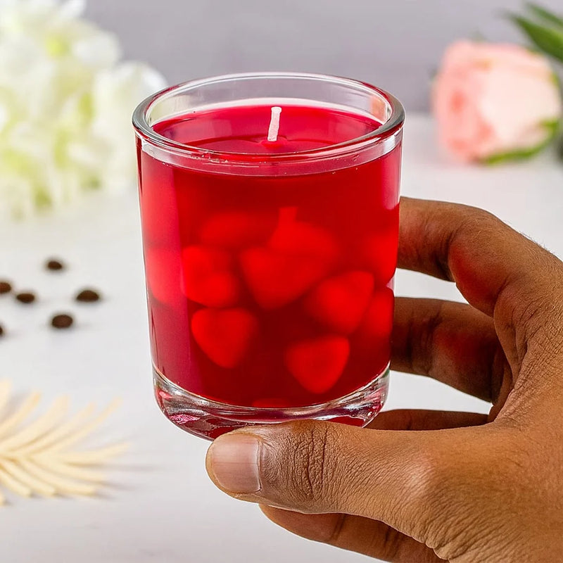 Glass Jar Gel Wax Candle