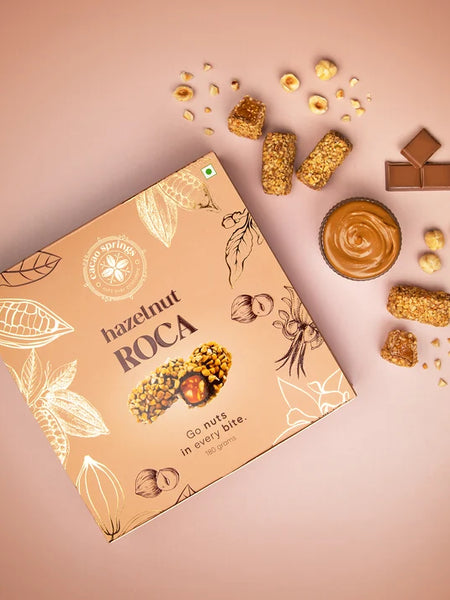 Cacao Springs Hazelnut Roca 180gm(15pcs)