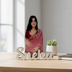 Personalized Cartoon Name Table Stand – 7×6