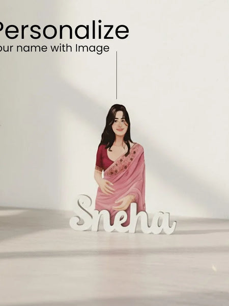 Personalized Cartoon Name Table Stand – 7×6