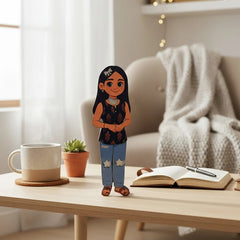 Personalized Illustrated Art Table Stand – 3×9
