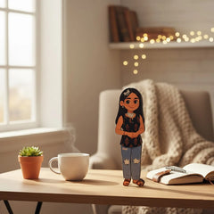 Personalized Illustrated Art Table Stand – 3×9