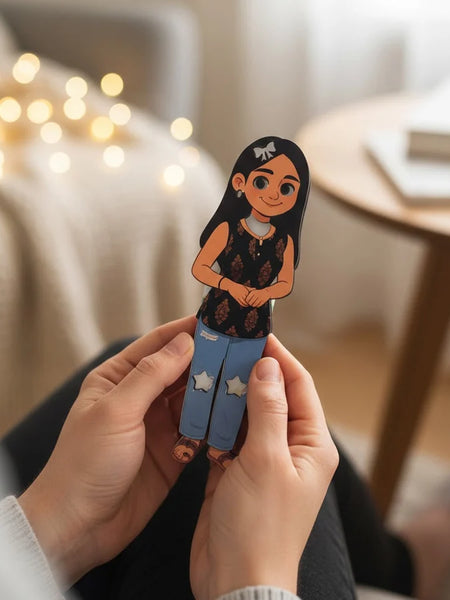 Personalized Illustrated Art Table Stand – 3×9