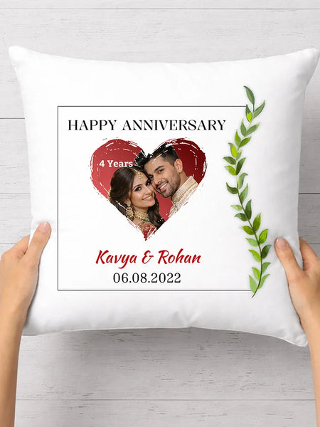 Personalized Anniversary Romantic Soft Cushion Gift