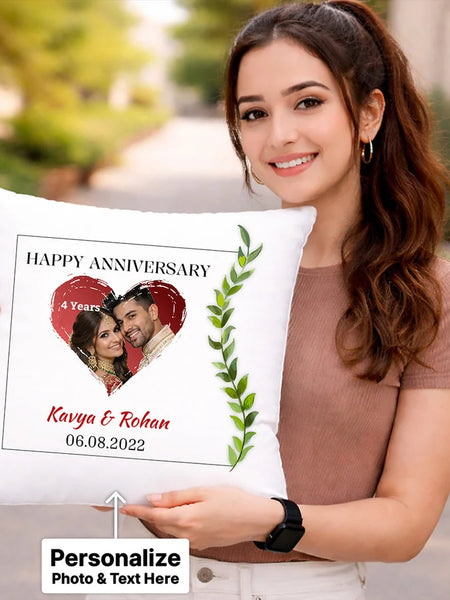 Personalized Anniversary Romantic Soft Cushion Gift