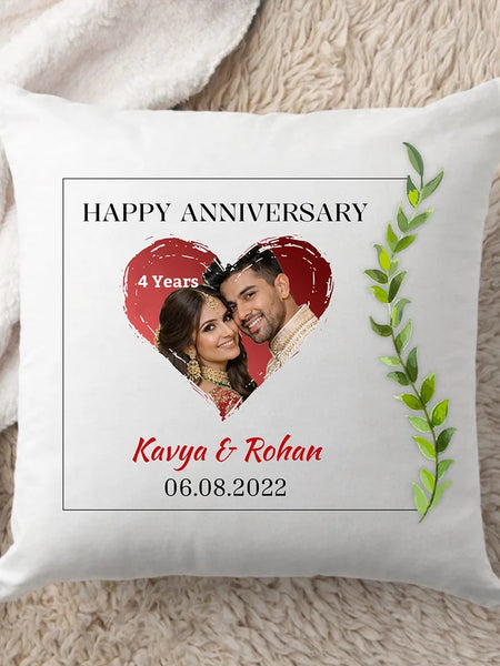 Personalized Anniversary Romantic Soft Cushion Gift